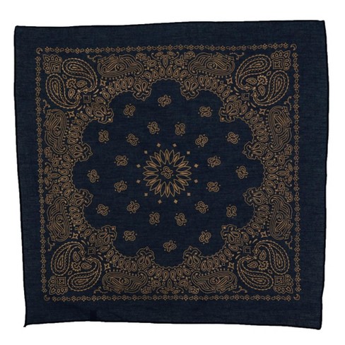 Ctm Metallic Gold Paisley Print Bandana : Target