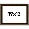 PosterPalooza | Ornate Brown Picture Frame - UV Acrylic, Backing Board, Hanging Hardware Included - 2 of 4