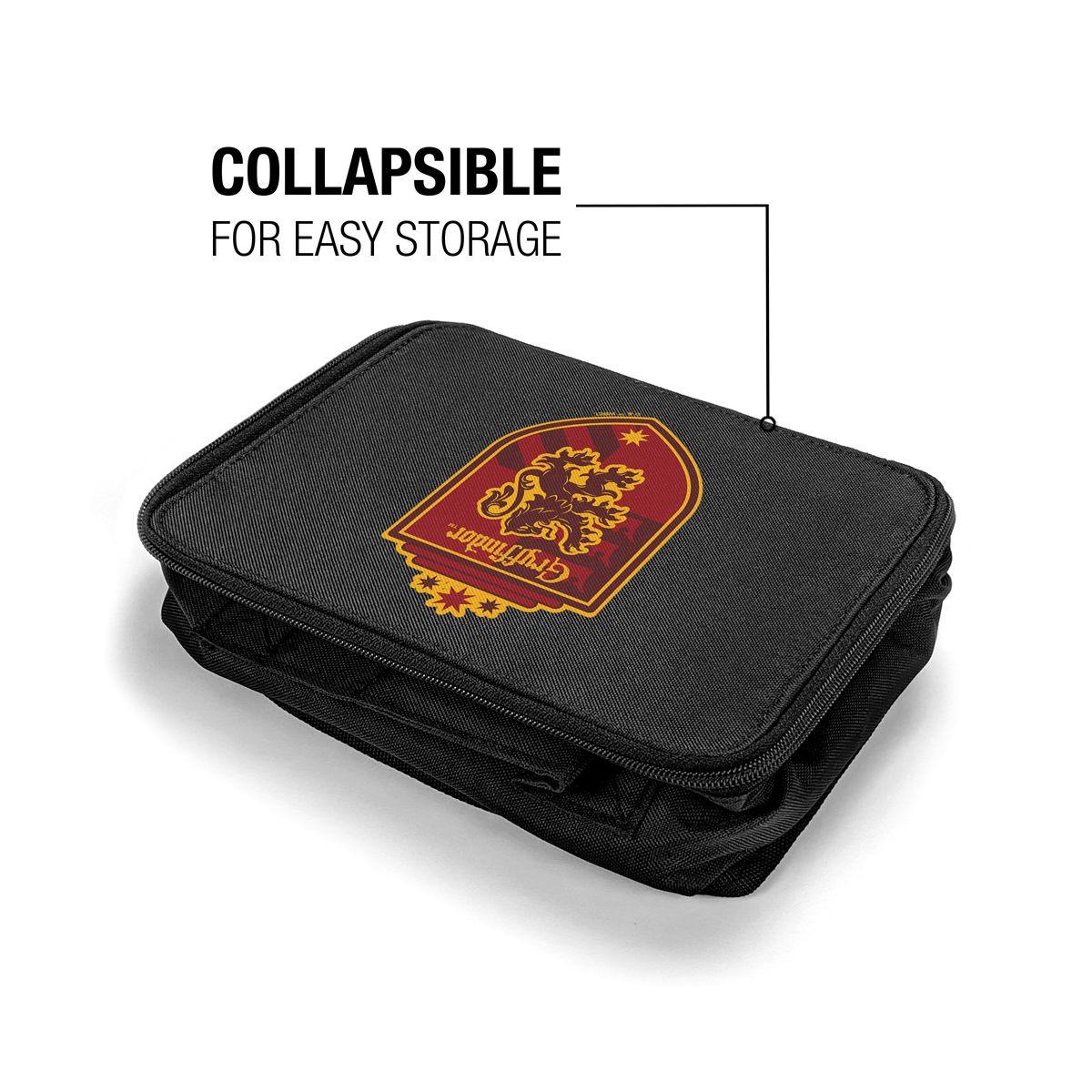 Harry Potter Gryffindor Plaid Crest Insulated Soft Sided Lunch Box - thumbnail 4