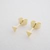 Mini Triangle Stud Earrings in Gold, Rose Gold, Silver - Honeycat - image 4 of 4