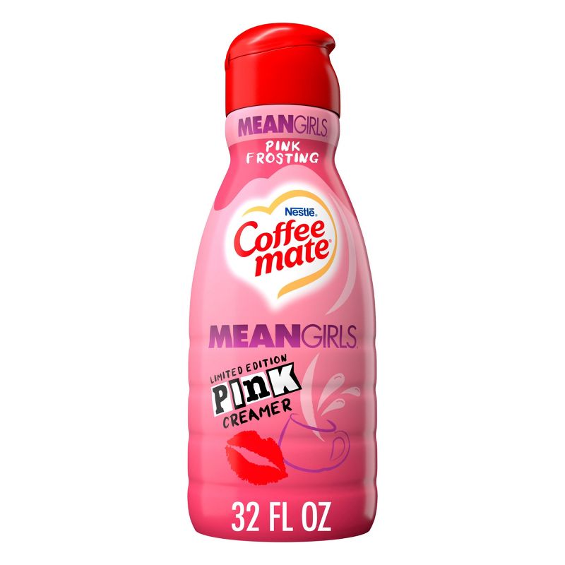 Coffee mate Mean Girls Pink Frosting Coffee Creamer - 32oz, 1 of 18