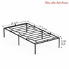 14In Twin/Full/Queen Size Bed Frame, Heavy Duty Metal Platform Bed Frame Full, Under Bed Storage, No Box Spring Needed - 4 of 4