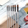 Unique Bargains for Acrylic Wooden Handle with Nylon Bristles Black White 6 Pcs - 2 of 3