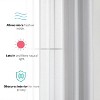HLC.ME Semi Sheer Voile Light Filtering Transparent Window Curtain Grommet Panels - Set of 2 - 3 of 4