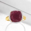 Ross-Simons 6.30 Carat Ruby and .16 ct. t.w. Diamond Ring in 14kt Yellow Gold - 4 of 4