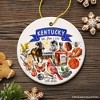 Artistic Kentucky State Themes and Landmarks Christmas Ornament| OrnamentallyYou - 4 of 4