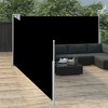vidaXL Retractable Side Awning Black 55.1 in.x393.7 in. - 3 of 4