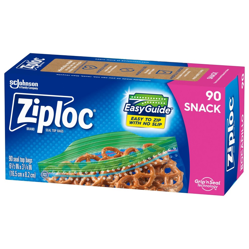 Ziploc Snack Bags with Grip n Seal Technology