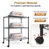 Vynxaria 3-Tier Heavy Duty Storage Shelves 750Lb Capacity, 24.02" D x 13.78" W x 31.98" H Shelving Unit for Pantry, Garage, Laundry and Kitchen, Black - 3 of 4