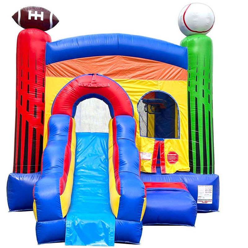 Pogo Bounce House Crossover Bounce House with Slide, No Blower, 2 of 7