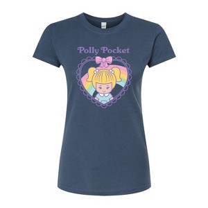Women's - Polly Pocket - Polly Pocket Heart Fitted Graphic T-Shirt - 1 of 3