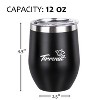Tirrinia 12oz Stemless Insulated Tumbler with Lid, Single Stainless Steel Double Walled Metal Reusable Tumbler - 4 of 4