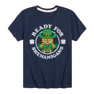 Boys' - Garfield - Ready For Shenanigans Short Sleeve Graphic T-Shirt - 1 of 4