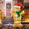 SEVOBAL Inflatable Holiday Decorations 6ft Christmas Gingerbread Man, Front Yard Holiday Decoration for Home, Garden, Multicolored, 5.9"*5.9"*9.8" - 2 of 4
