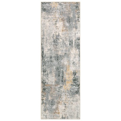 Lahome Modern Abstract Washable Area Rug-Soft Carpet for Living Room, Bedroom, or Office