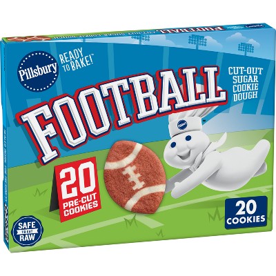 Pillsbury Football Cutout Cookies - 7.2oz/20ct