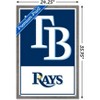 Trends International MLB Tampa Bay Rays - Logo 22 Framed Wall Poster Prints - 3 of 4