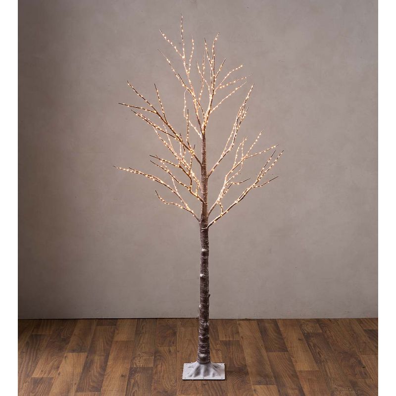 Plow & Hearth - Large Indoor / Outdoor Birch Tree with 600 Warm White Lights, 1 of 3