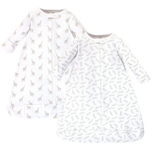 Touched by Nature Baby Organic Cotton Long-Sleeve Wearable Sleeping Bag, Sack, Blanket, Little Giraffe - 1 of 1