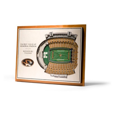 NCAA Missouri Tigers 5-Layer Stadiumviews 3D Wall Art