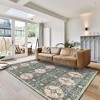 Crystal Print Kiran Moroccan Bohemian Medallion Tile Indoor Livingroom Dining Bedroom Flat Pile Easy Care Area Rug - 4 of 4