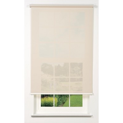 Linen Avenue Cordless 5% Solar Screen Standard Roller Shade, White, Fawn, and Sand (Arrives 1/4" Narrower)