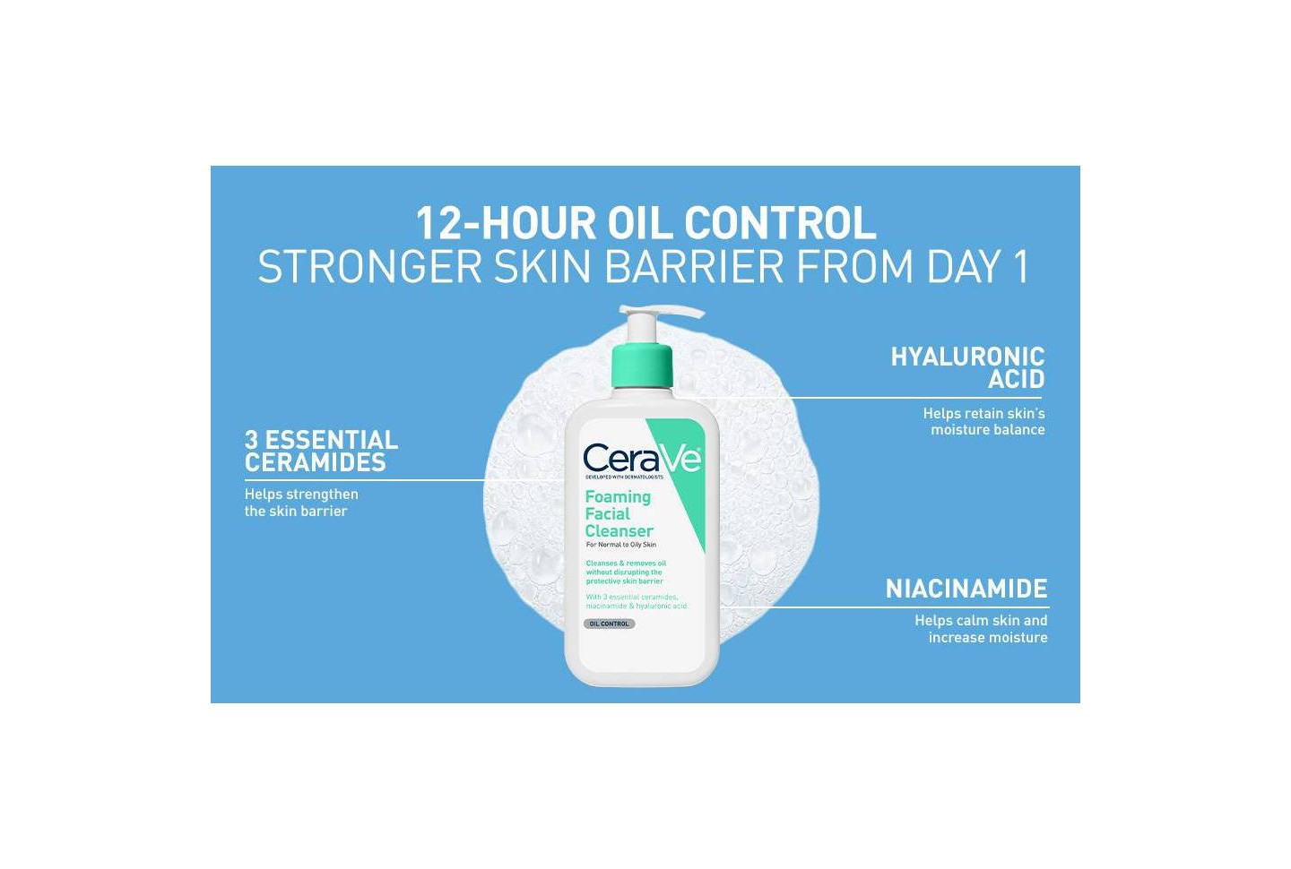 Набор CeraVe: пенка для умывания 8 fl oz и лосьон для лица AM SPF 50 3 fl oz — фото 4