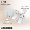 CUSHIONAIRE Loft Women’s Slide Sandal – Double Buckle Slip-On with Woven Detail, Adjustable Straps & Memory Foam - 3 of 4