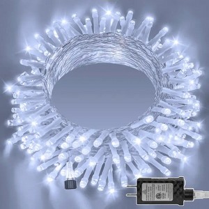 Ollny 120 LED Cool White Connectable String Lights (Clear Cable, Plug in, 8 Modes) - 1 of 4
