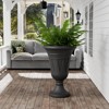 DSVIMOY Planter, 2PCS Indoor Outdoor Garden Planter, Trophy Flower Pot for Flowers, Herbs, Plants, Black, 15.76"*15.76"*23.64" - 4 of 4