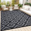Outdoor Rug Modern Geometric Rug Waterproof Reversible Plastic Straw Rug for Patio Camping RV Balcony Backyard - 4 of 4