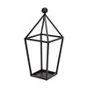 Cheung's Novara Pyramid Top Metal Lantern - Black - 4 of 4