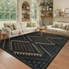 Nasitip Bohemia Geometric Patterns Area Rug,Machine Washable & Non-Slip, Soft Low Pile for Easy-Living Rooms - 2 of 4
