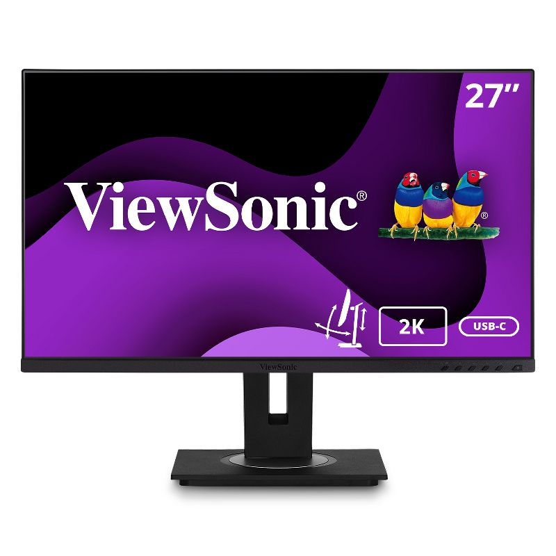 ViewSonic VG2755-2K 27 Inch IPS 1440p Monitor with USB C 3.1, HDMI, DisplayPort and 40 Degree Tilt Ergonomics for Home and Office, 1 of 9
