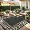 2x6FT Jute Washable Area Rug for Living Room, Modern Non-Slip Outdoor Rug for Patio, Non-Shedding Stain Resistant Soft Carpet for Bedroom - 2 of 4