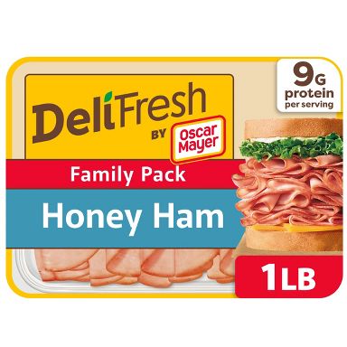 Oscar Mayer Deli Honey Uncured Ham Sliced Lunch Meat Size - 16oz