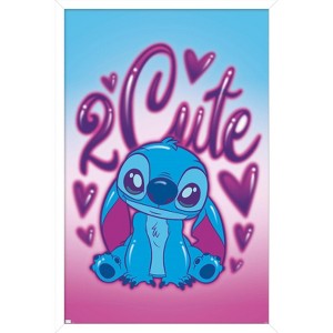 Trends International Disney Lilo and Stitch - 2 Cute Framed Wall Poster Prints - 1 of 4