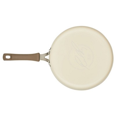 Rachael Ray Cook + Create 3qt Aluminum Nonsticke Saute Pan with Lid - Almond