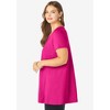 Roaman's Women's Plus Size Scoopneck Swing Ultimate Tunic - 4 of 4