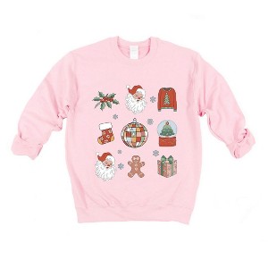 Simply Sage Market Women's Graphic Sweatshirt Christmas Collage - 1 of 4