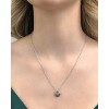SHINE by Sterling Forever Shark Eye Shell Pendant Necklace - image 2 of 4