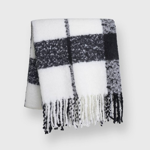 Black discount mohair throw