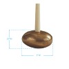 Split P Gold Pebble Taper Holder - 4 of 4