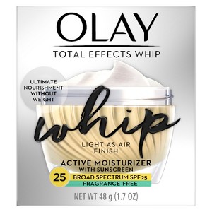 Olay Total Effects Whip Fragrance Free Facial Moisturizer - SPF 25 - 1.7oz
