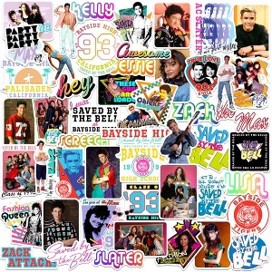 Saved by The Bell 50ct Vinyl Large Deluxe Stickers Variety Pack - 1 of 4