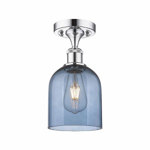 Bella - 1 Light Semi-Flush Mount In Industrial Style-10.75 Inches Tall and 5.5 Inches Wide - 1 of 1