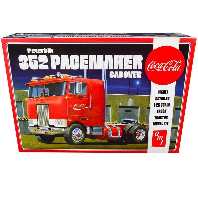 Skill 3 Model Kit Peterbilt 352 Pacemaker Cabover Truck "Coca-Cola" 1/25 Scale Model by AMT