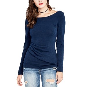 Rachel Roy Womens Ruched Knit Blouse - 1 of 1