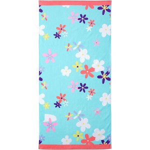 Lands' End Kids Printed Velour Beach Towel - 1 of 2