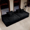 118.1" x 47.2" Plush Corduroy Modular Sectional Sofa with 2PC Free Combination and No Assembly - 2 of 4